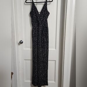 NWOT Kaileigh Black and White Patterned Jumpsuit